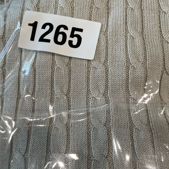 Mel And Lisa Sweater Set Size Large Coat And Sleeveless Shell Khaki Silk/Cotton - Picture 6 of 6